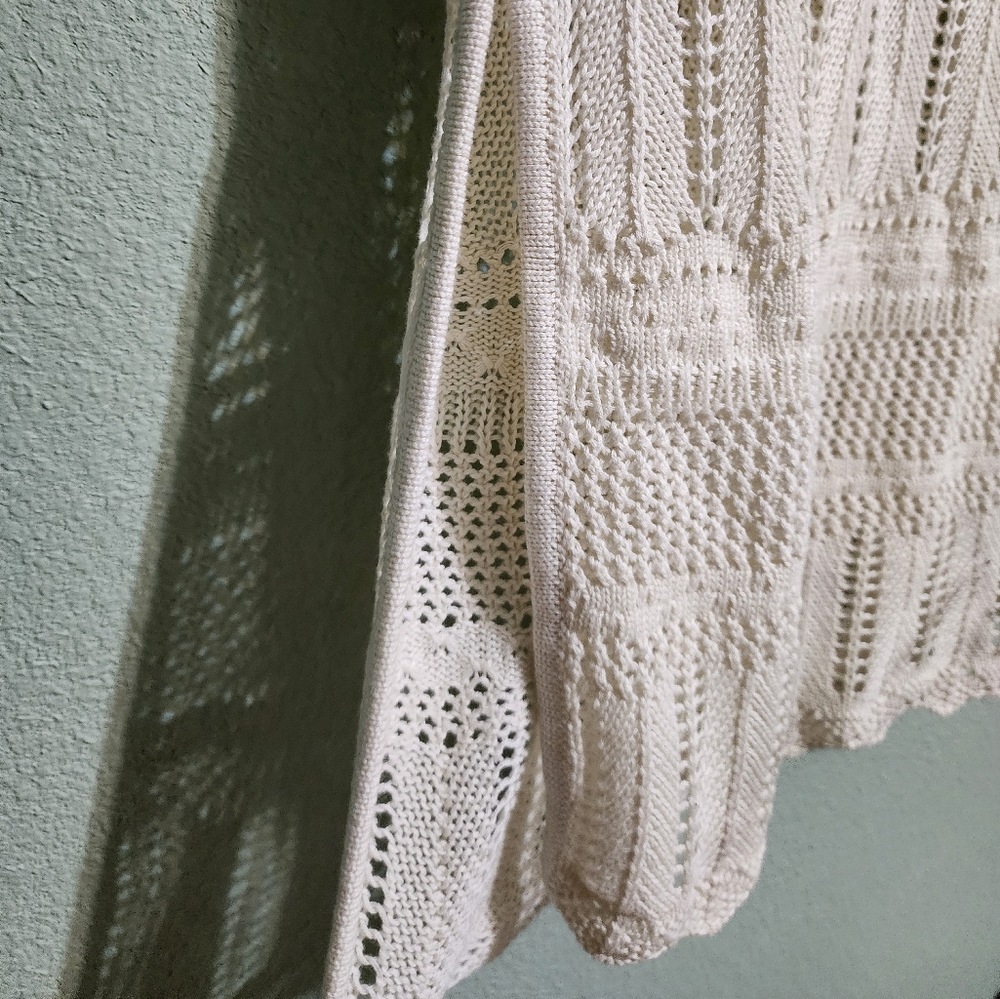 Cream Crochet Maxi Dress - Picture 7 of 8